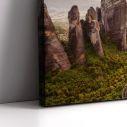 Canvas print Meteora at sunset