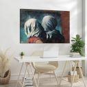 Πίνακας ζωγραφικής The lovers II reart (original R. Magritte), καμβάς 5