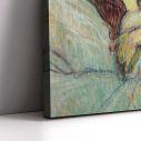 Canvas print The kiss green, Henri Toulouse-Lautrec