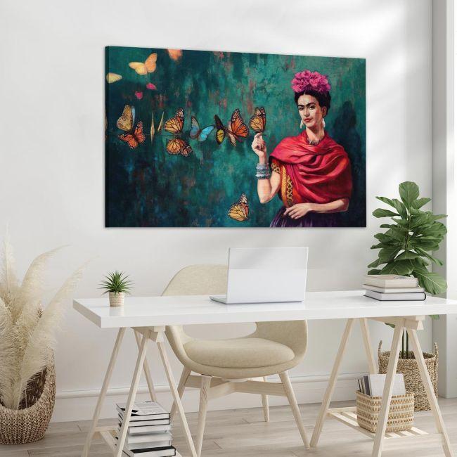 Πίνακας σε καμβά Butterfly Frida, οριζόντιος, καμβάς 5