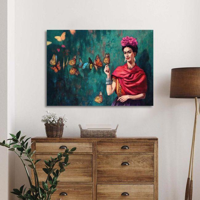 Canvas print Butterfly Frida, horizontal