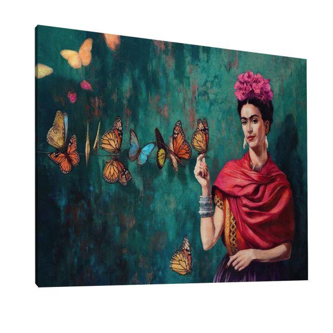 Πίνακας σε καμβά Butterfly Frida, οριζόντιος, καμβάς 7