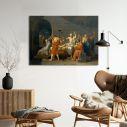 Canvas print The death of Socrates, Jacques-Louis David