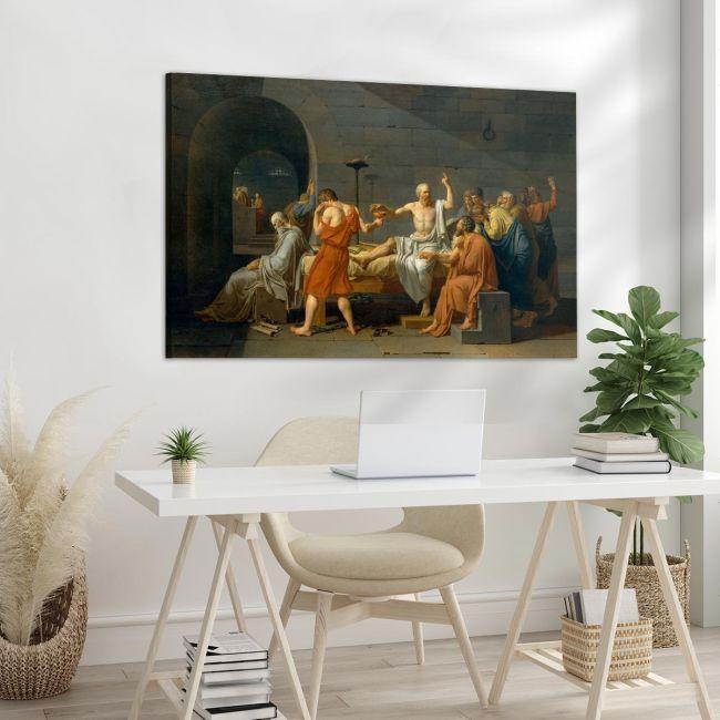 Canvas print The death of Socrates, Jacques-Louis David