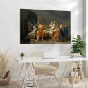 Canvas print The death of Socrates, Jacques-Louis David