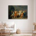 Canvas print The death of Socrates, Jacques-Louis David