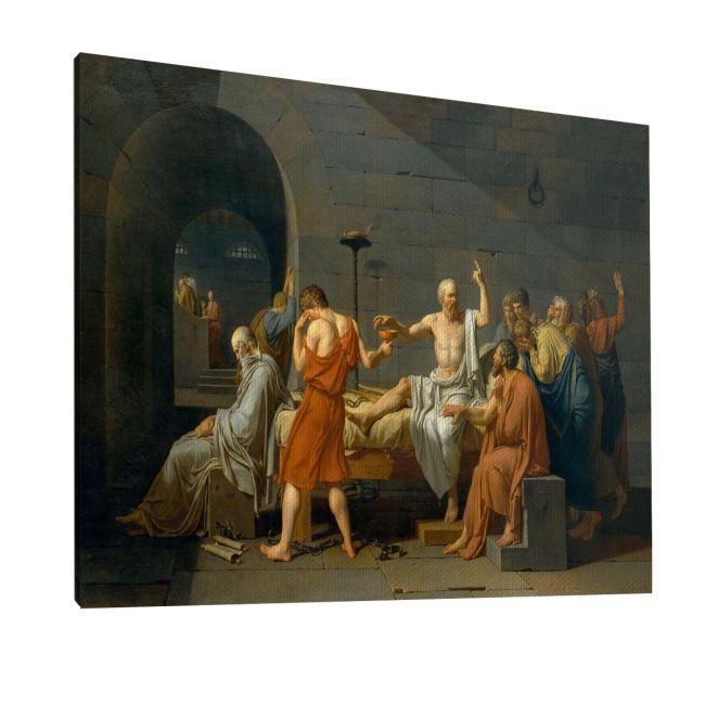 Canvas print The death of Socrates, Jacques-Louis David