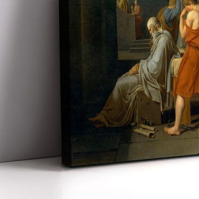 Πίνακας ζωγραφικής The death of Socrates, Jacques-Louis David, καμβάς 7