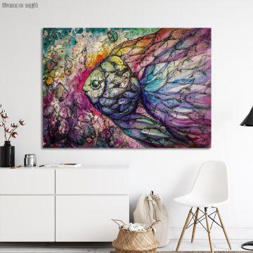 Canvas printFish watercolors