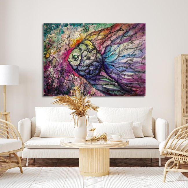 Canvas printFish watercolors