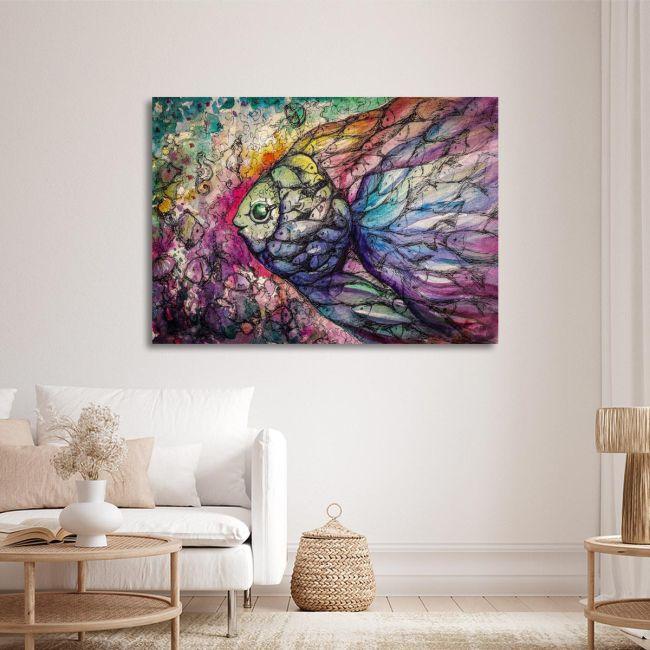 Canvas printFish watercolors
