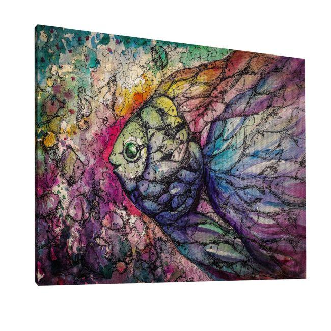 Canvas printFish watercolors