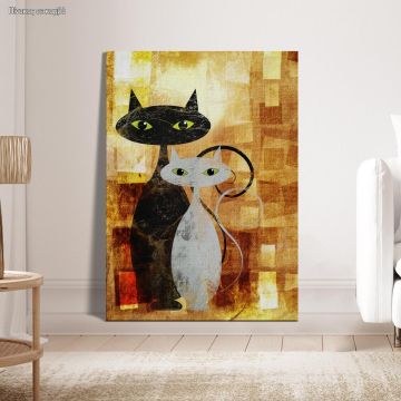 Canvas print The cats