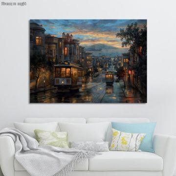 Canvas print San Francisco cable cars