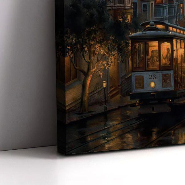 Canvas print San Francisco cable cars
