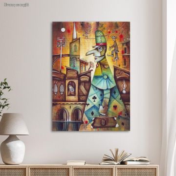 Canvas print Medieval doctor