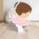 Wooden figureCute ballerina