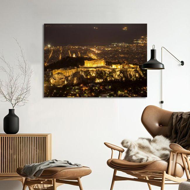 Canvas print Acropolis, Athens, Acropolis in the night