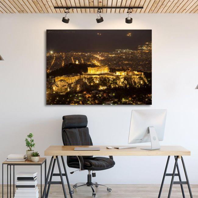 Canvas print Acropolis, Athens, Acropolis in the night