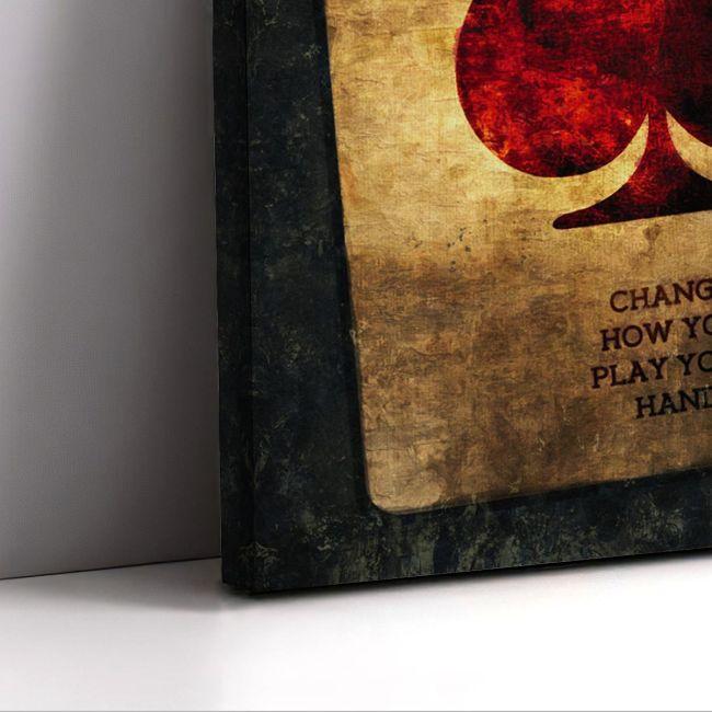 Πίνακας σε καμβά If you can't change the cards...., καμβάς 7