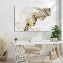 Canvas print Beige brown and gold