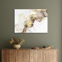 Canvas print Beige brown and gold