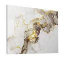Canvas print Beige brown and gold