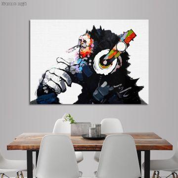 Canvas print The thinking D.J.