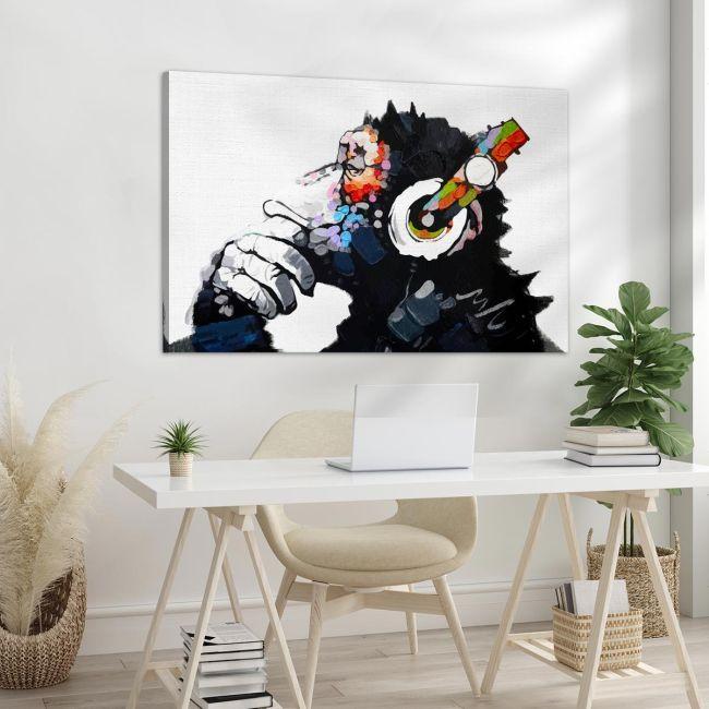 Canvas print The thinking D.J.