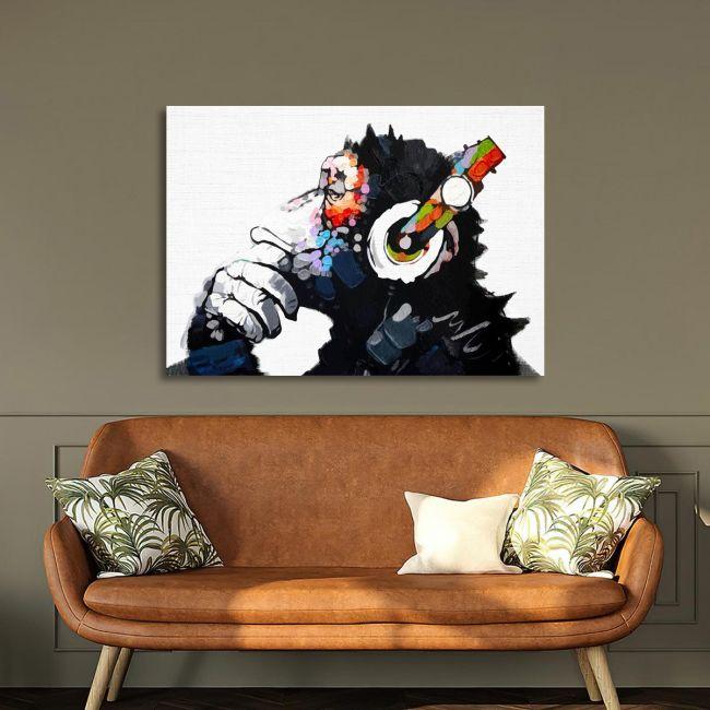 Canvas print The thinking D.J.