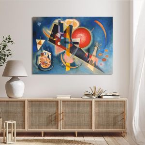Πίνακας ζωγραφικής In the blue W.Kandinsky Καμβάς τελαρωμένος Όψη 1 2