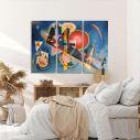 Canvas print In the blue, W. Kandinsky,3 panels