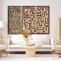 Canvas print Intention, Paul Klee,3 panels