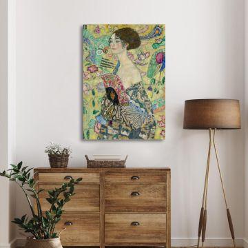 Canvas print Lady with a fan Klimt G. Framed canvas View 1 2