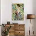 Canvas print Lady with a fan, Klimt G.