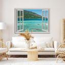 Canvas print Summer vacation window