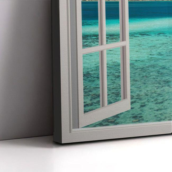 Canvas print Summer vacation window