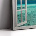 Πίνακας σε καμβά Παράθυρο, Summer vacation window, καμβάς 7