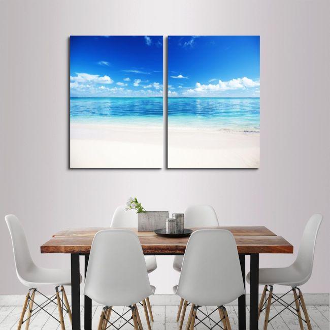 Canvas print To the sea, two panels