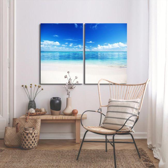 Canvas print To the sea, two panels