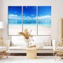Canvas print To the sea,3 panels