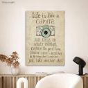 Canvas print Life is like a camera