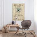 Canvas print Life is like a camera