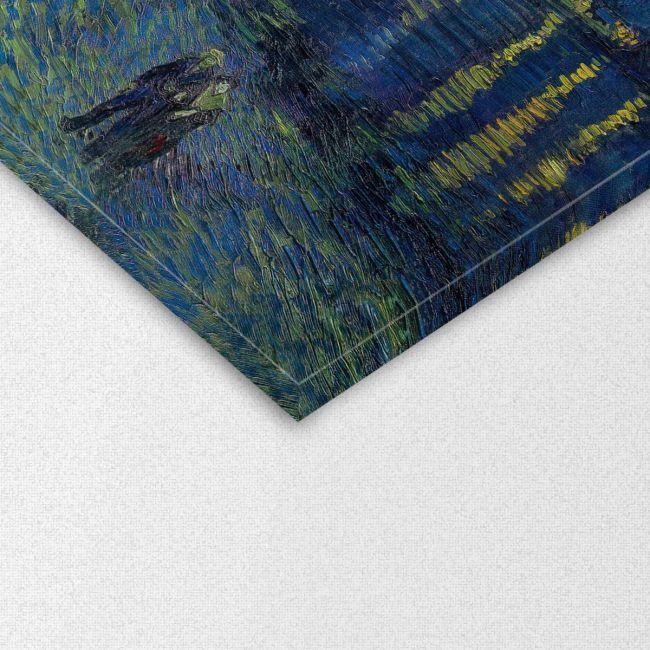Canvas print Starry night over the Rhone, Vincent van Gogh,3 panels panoramic