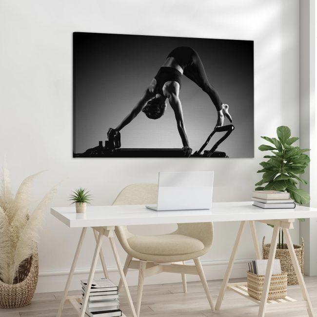 Πίνακας σε καμβά Pilates training, καμβάς 4