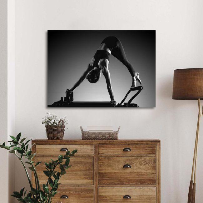 Πίνακας σε καμβά Pilates training, καμβάς 5