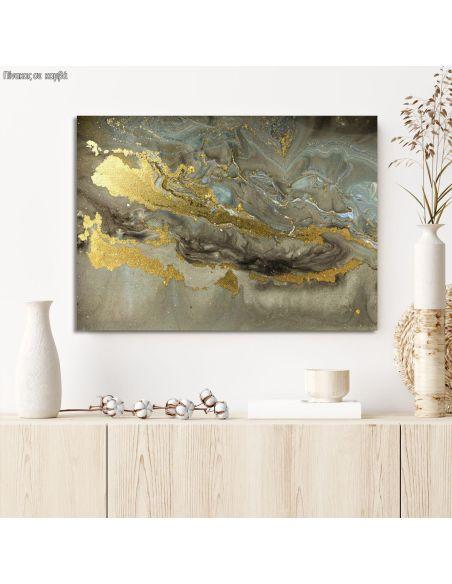 Πίνακας σε καμβά Gold marble texture, καμβάς 1