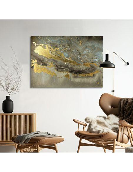 Πίνακας σε καμβά Gold marble texture, καμβάς 3
