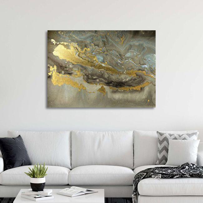 Canvas print Gold marble texture