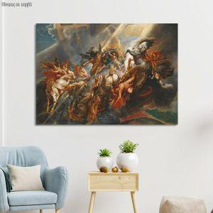 Canvas print The fall of Phaeton, Rubens P. P.